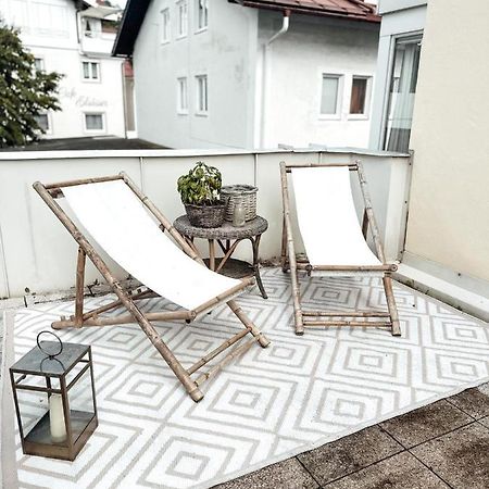 Zentrale Wohnung + Dachterrasse Sonthofen Exterior foto
